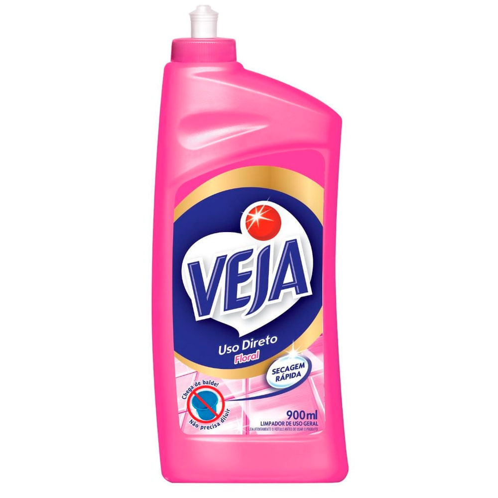 Limpador Limpeza Pesada Uso Direto Floral Veja 900ml