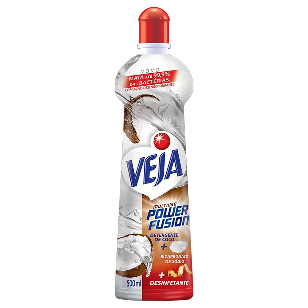 Limpador Multiuso Power Fusion Detergente de Coco Veja 500ml