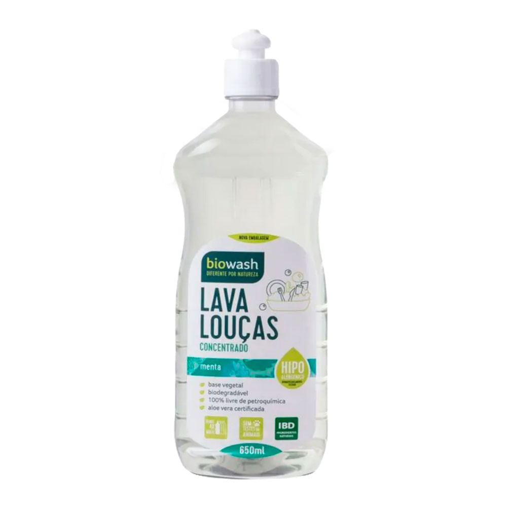 Lava Louça Fragância de Menta Bio Wash 650ml