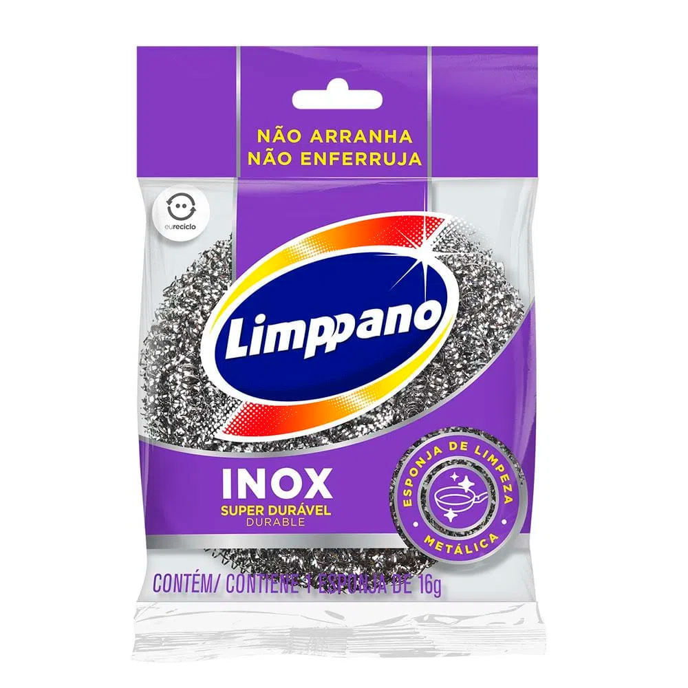 Esponja Aço Inox Limppano