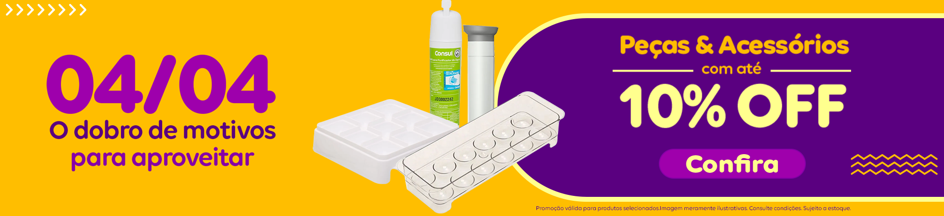 Peças e acessórios com 15% OFF - Aproveite